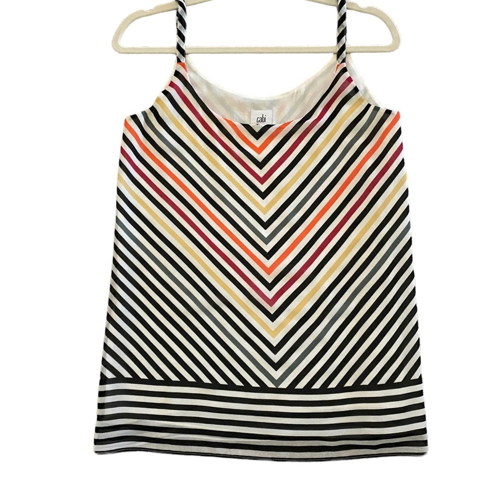 ❤️CAbi Linea Chevron Striped Cami